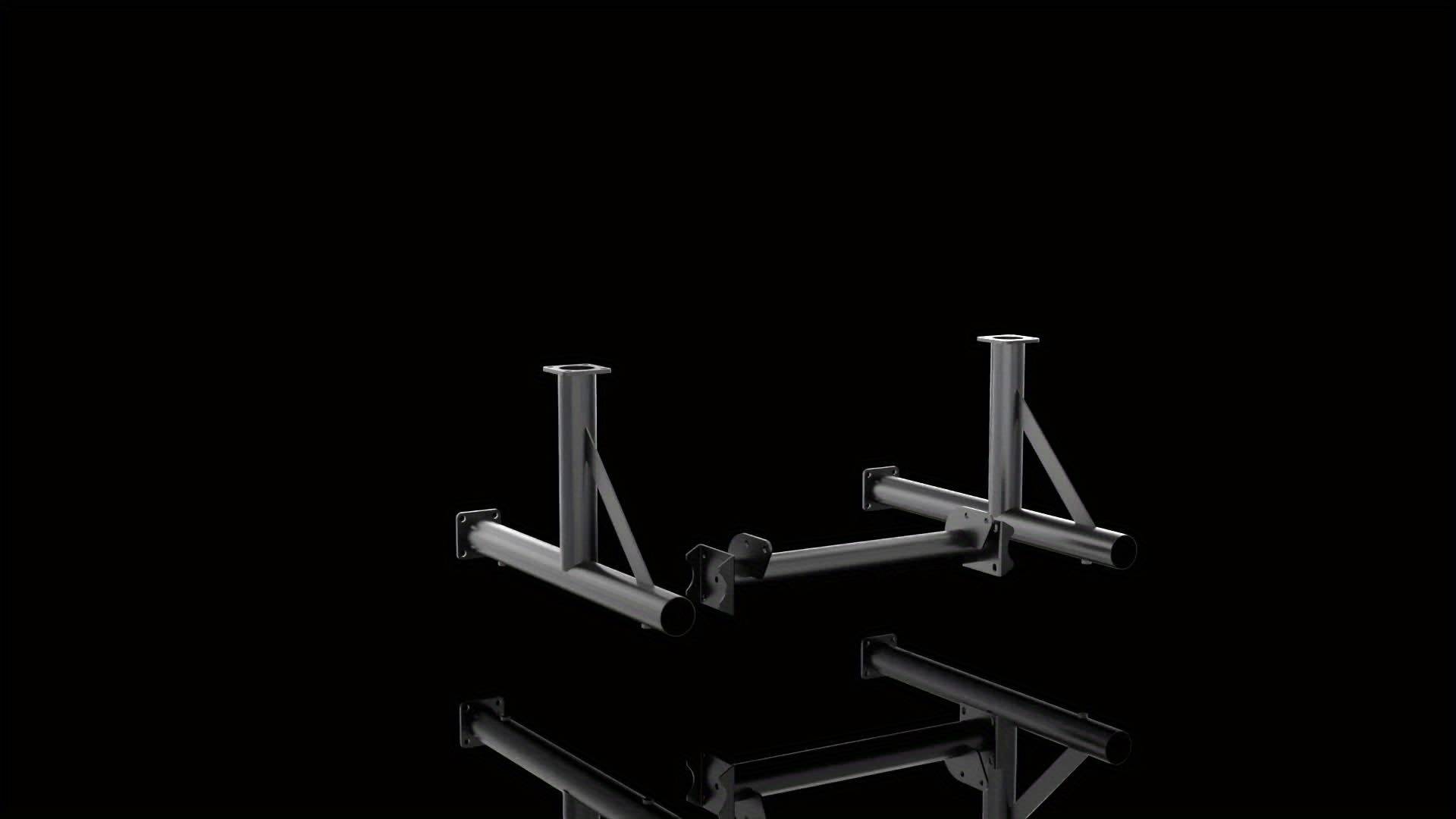 Adjustable Racing Simulator Cockpit with Black Seat and TV Stand